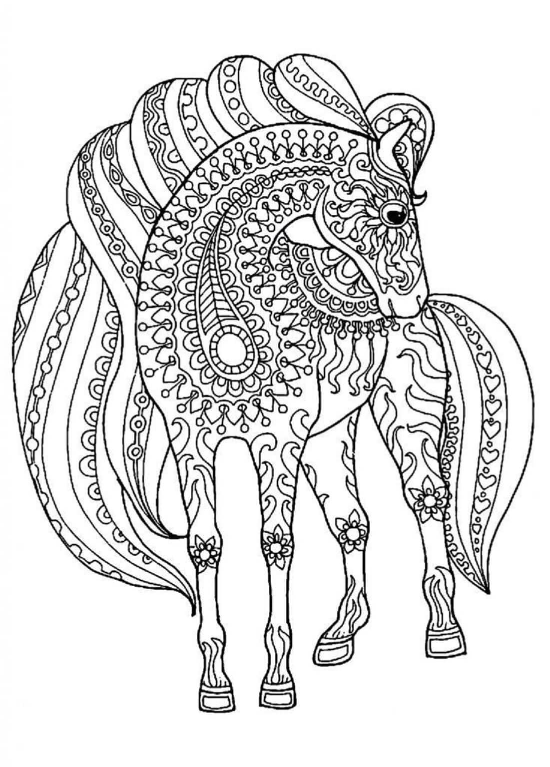 Mandalas Cheval 31